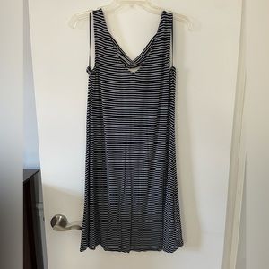 Cable & Gauge - Blue and white striped dress